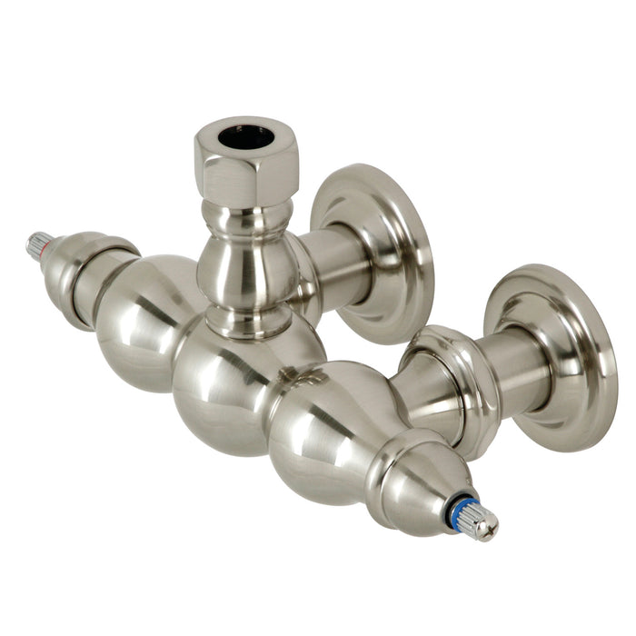 Kingston Heirloom ABT770-8 - Vintage 3-3/8 inch Wall Mount Faucet Body, Brushed Nickel