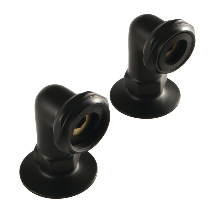 Kingston Aqua Vintage AE2RS0 2-Inch Deck Mount Tub Faucet Riser, Matte Black