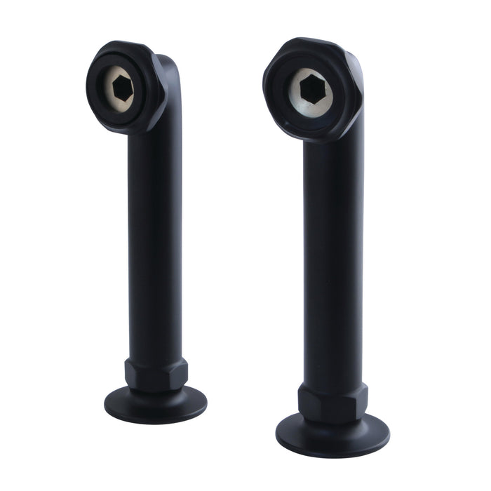 Kingston Aqua Vintage AE6RS0 6-Inch Deck Mount Tub Faucet Riser, Matte Black