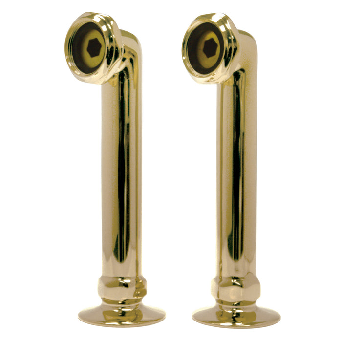 Kingston Aqua Vintage AE6RS2 6-Inch Deck Mount Tub Faucet Riser, Polished Brass