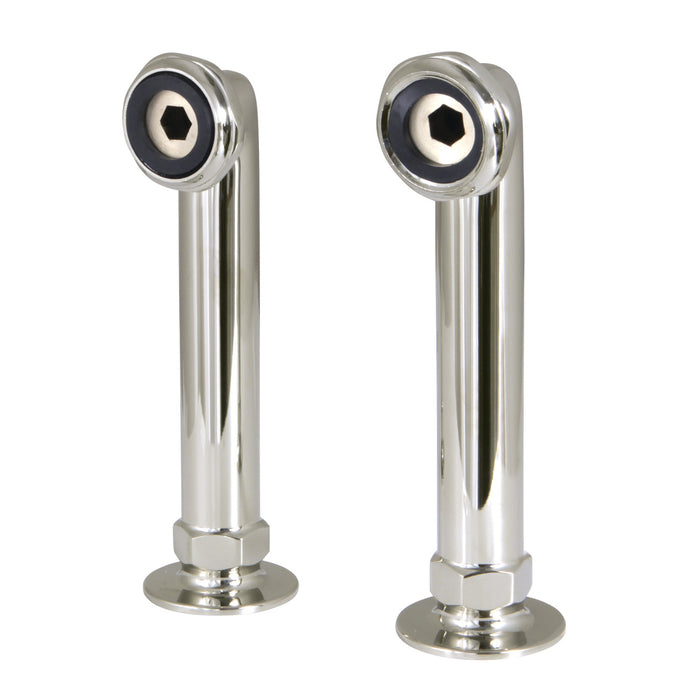Kingston Aqua Vintage AE6RS6 6-Inch Deck Mount Tub Faucet Riser, Polished Nickel