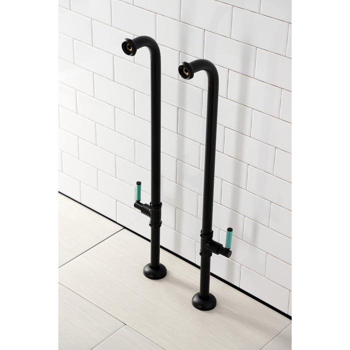 Kingston Concord AE810S0DKL Freestanding Tub Supply Line, Matte Black
