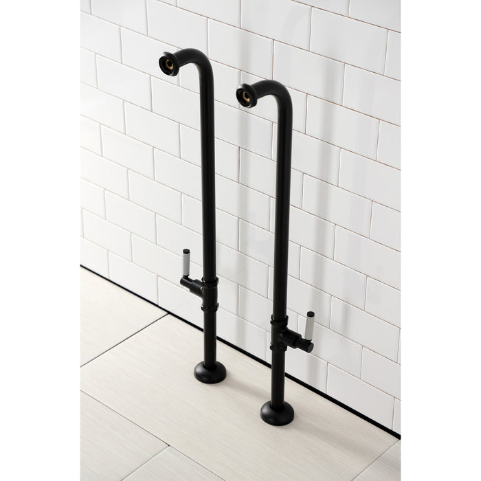 Kingston Concord AE810S0DKL Freestanding Tub Supply Line, Matte Black