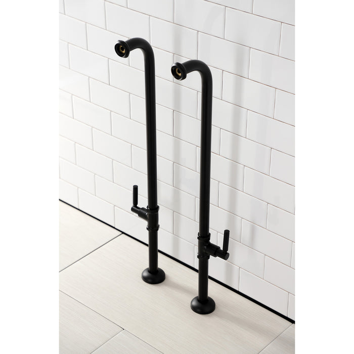 Kingston Concord AE810S0DKL Freestanding Tub Supply Line, Matte Black