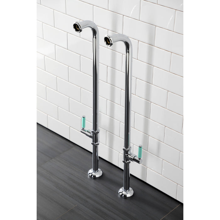 Kingston Concord AE810S1DKL Freestanding Tub Supply Line, Polished Chrome