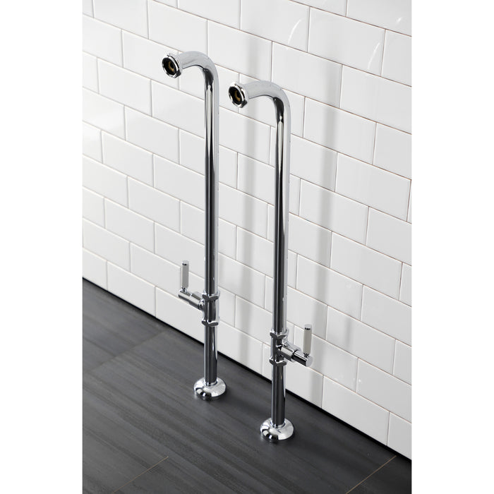 Kingston Concord AE810S1DKL Freestanding Tub Supply Line, Polished Chrome