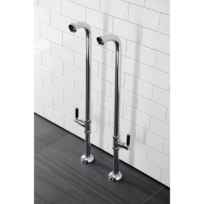 Kingston Concord AE810S1DKL Freestanding Tub Supply Line, Polished Chrome