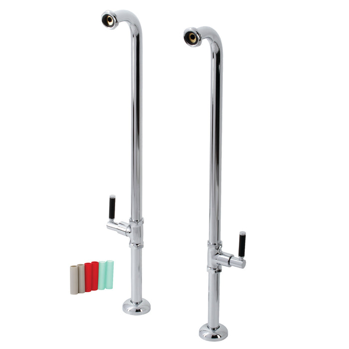 Kingston Concord AE810S1DKL Freestanding Tub Supply Line, Polished Chrome