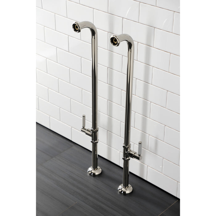 Kingston Concord AE810S6DKL Freestanding Tub Supply Line, Polished Nickel