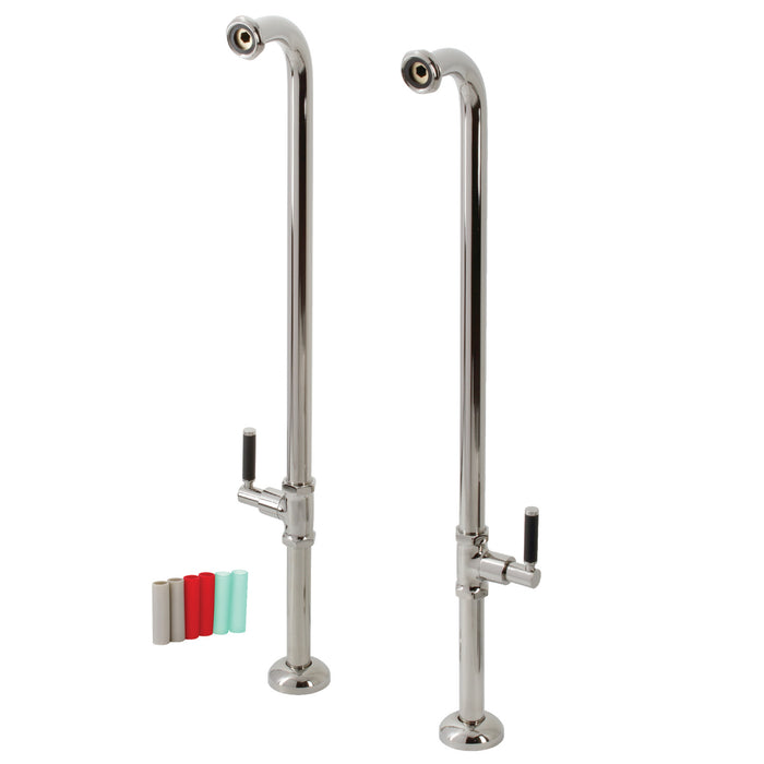 Kingston Concord AE810S6DKL Freestanding Tub Supply Line, Polished Nickel