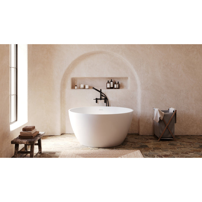 Kingston Sona AE8150DL - Concord Three-Handle 2-Hole Tub Wall Mount Clawfoot Tub Faucet with Hand Shower, Matte Black