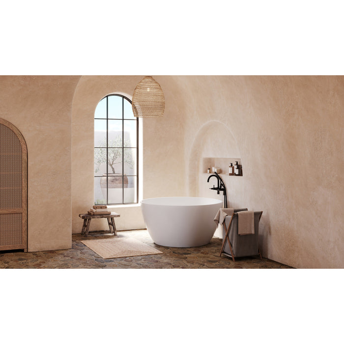 Kingston Sona AE8150DL - Concord Three-Handle 2-Hole Tub Wall Mount Clawfoot Tub Faucet with Hand Shower, Matte Black