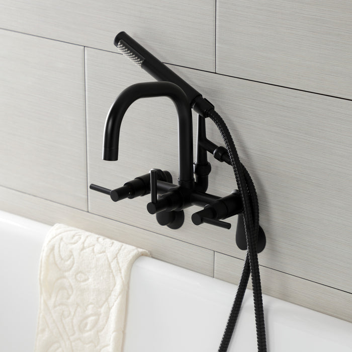 Kingston Sona AE8450DL - Concord Wall Mount Clawfoot Tub Faucet, Matte Black