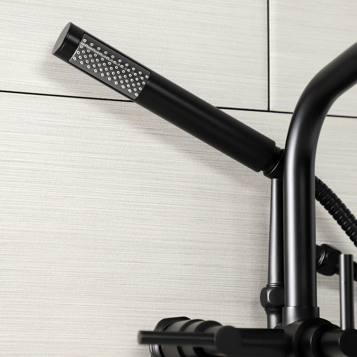 Kingston Sona AE8450DL - Concord Wall Mount Clawfoot Tub Faucet, Matte Black