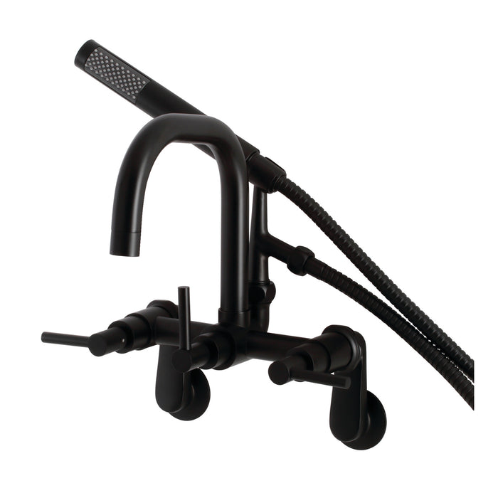 Kingston Sona AE8450DL - Concord Wall Mount Clawfoot Tub Faucet, Matte Black