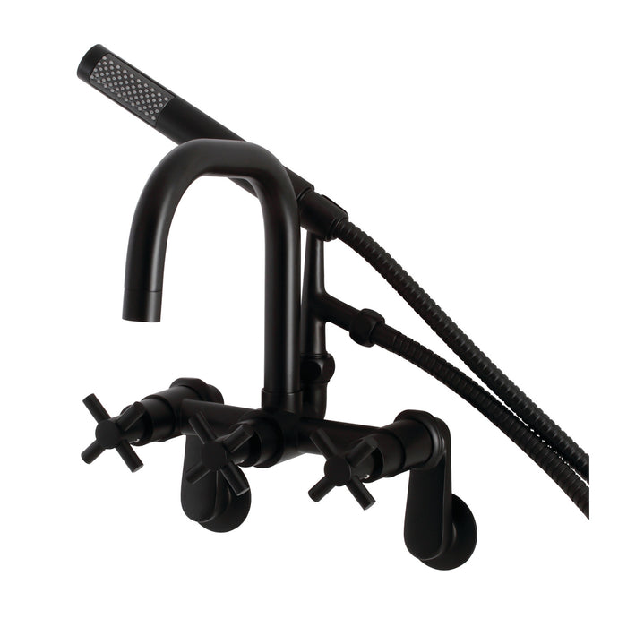 Kingston Sona AE8450DX - Concord Wall Mount Clawfoot Tub Faucet, Matte Black