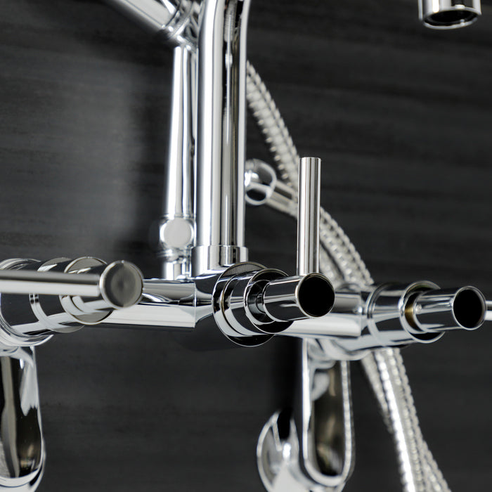 Kingston Sona AE8451DL - Concord Wall Mount Clawfoot Tub Faucet, Polished Chrome