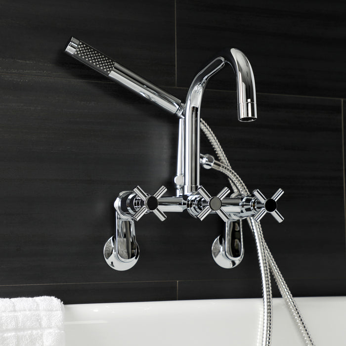 Kingston Sona AE8451DX - Concord Wall Mount Clawfoot Tub Faucet, Polished Chrome