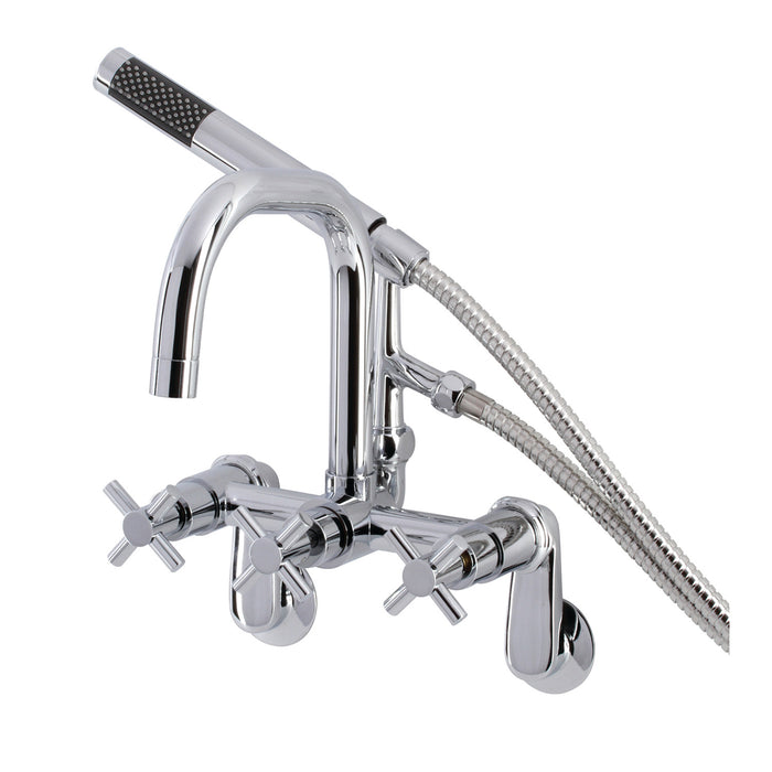 Kingston Sona AE8451DX - Concord Wall Mount Clawfoot Tub Faucet, Polished Chrome