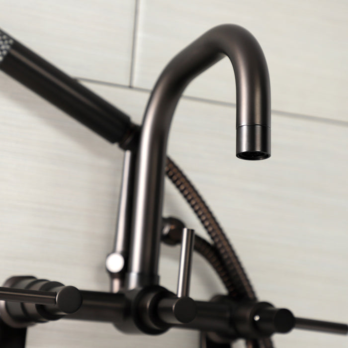 Kingston Sona AE8455DL - Concord Wall Mount Clawfoot Tub Faucet, Oil Rubbed Bronze