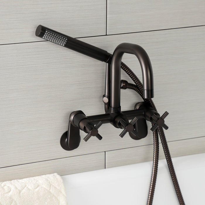 Kingston Sona AE8455DX - Concord Wall Mount Clawfoot Tub Faucet, Oil Rubbed Bronze