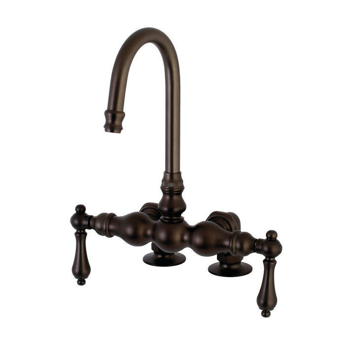 Kingston Vintage AE91T5 Two-Handle 2-Hole Deck-Mount Clawfoot Tub Faucet, Oil Rubbed Bronze