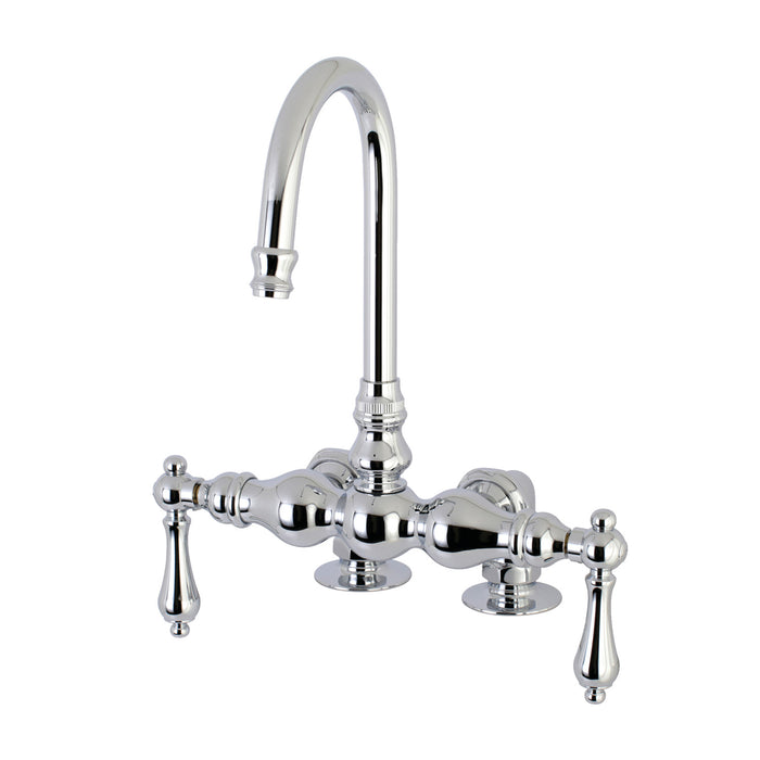 Kingston Vintage AE92T1 Two-Handle 2-Hole Deck-Mount Clawfoot Tub Faucet, Polished Chrome