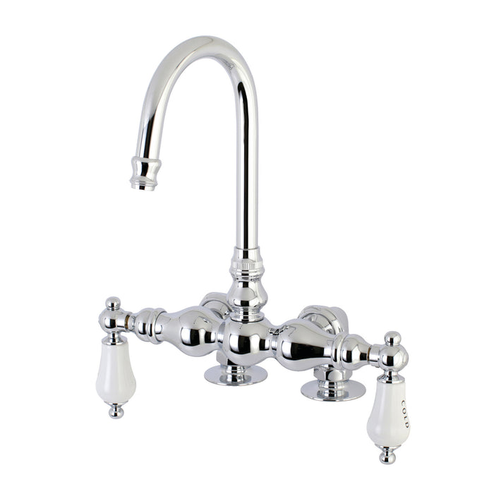 Kingston Vintage AE96T1 Two-Handle 2-Hole Deck-Mount Clawfoot Tub Faucet, Polished Chrome