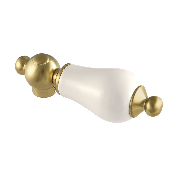 Kingston Aqua Vintage AECL7 Porcelain Lever Handle, Brushed Brass