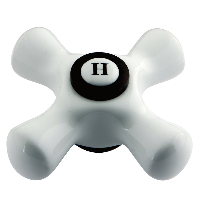 Kingston Aqua Vintage AECX5H Porcelain Cross Handle (Hot Side), Oil Rubbed Bronze