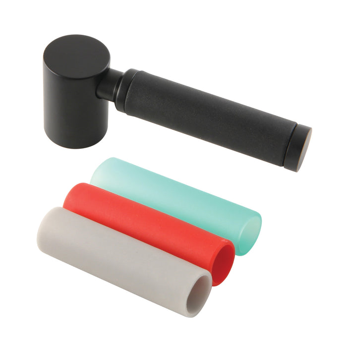 Kingston Kaiser AEDKL0 Brass Lever Handle with Neoprene Sleeve, Matte Black