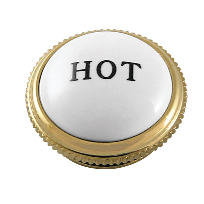Kingston AEHIMX2H Hot Handle Index Button, Polished Brass