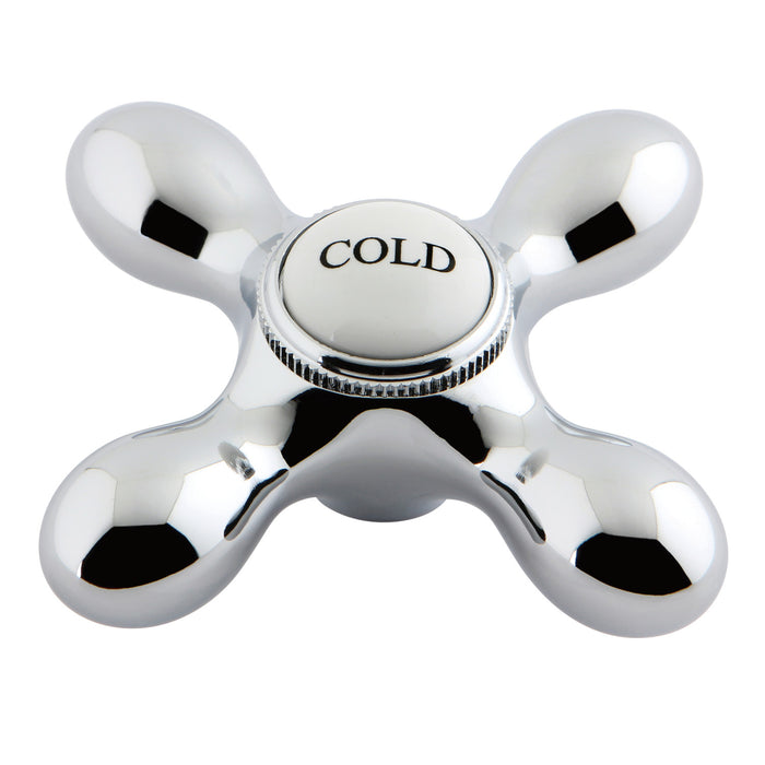 Kingston Aqua Vintage AEMX1C Brass Cross Handle (Cold Side), Polished Chrome
