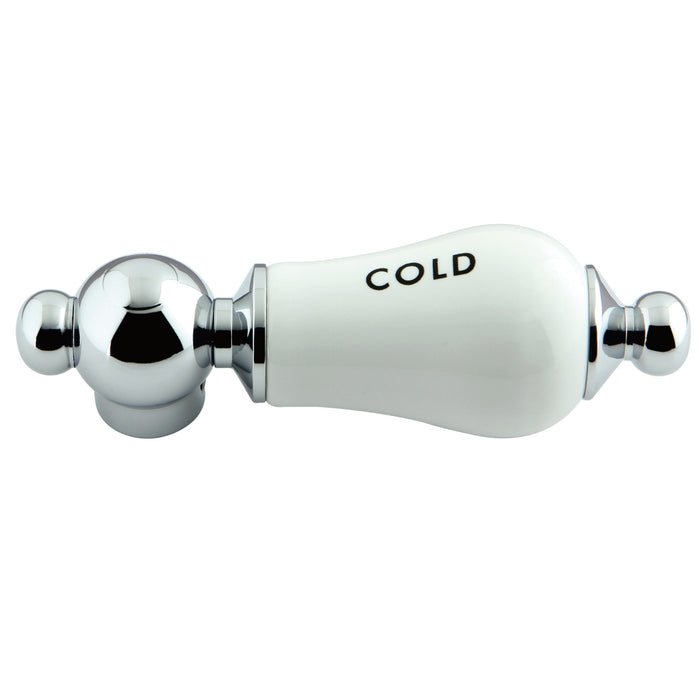 Kingston Aqua Vintage AEPL1C Porcelain Lever Handle (Cold Side), Polished Chrome