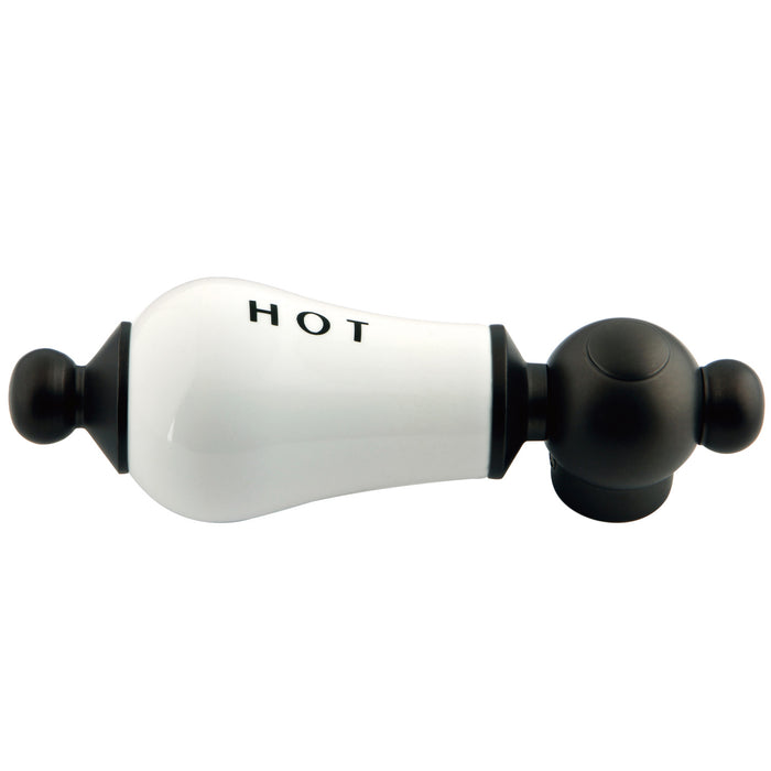 Kingston Aqua Vintage AEPL5H Porcelain Lever Handle (Hot Side), Oil Rubbed Bronze