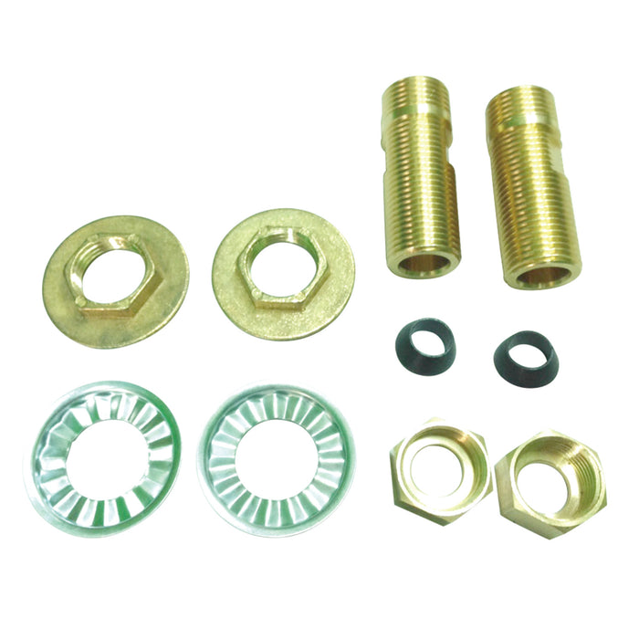 Kingston Aqua Vintage AET130-4 1/2-Inch IPS Brass Adapter, Raw Brass