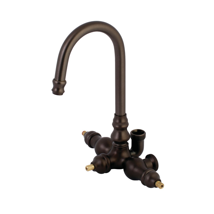 Kingston Vintage AET200-5 3-3/8 inch Wall Mount Gooseneck Faucet Body Only, Oil Rubbed Bronze