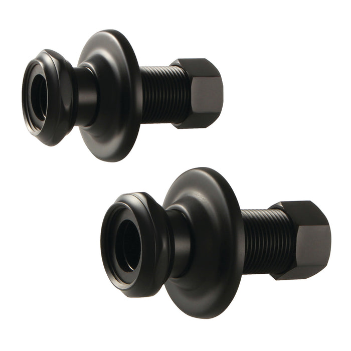 Kingston Aqua Vintage AEU4100 1-3/4 Inch Wall Union Extension, Matte Black