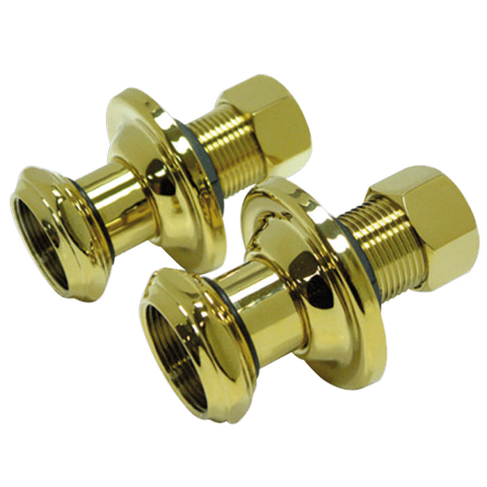 Kingston Aqua Vintage AEU4102 1-3/4 Inch Wall Union Extension, Polished Brass