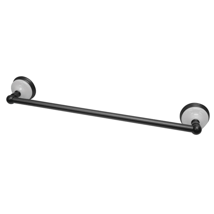 Kingston Heirloom BA1112MB - Victorian 18-Inch Single Towel Bar, Matte Black