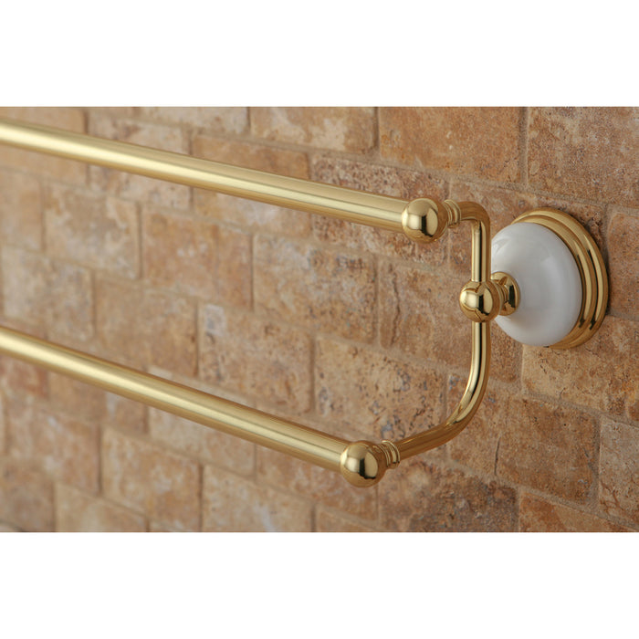 Victorian BA1113PB 24-Inch Double Towel Bar, Polished Brass