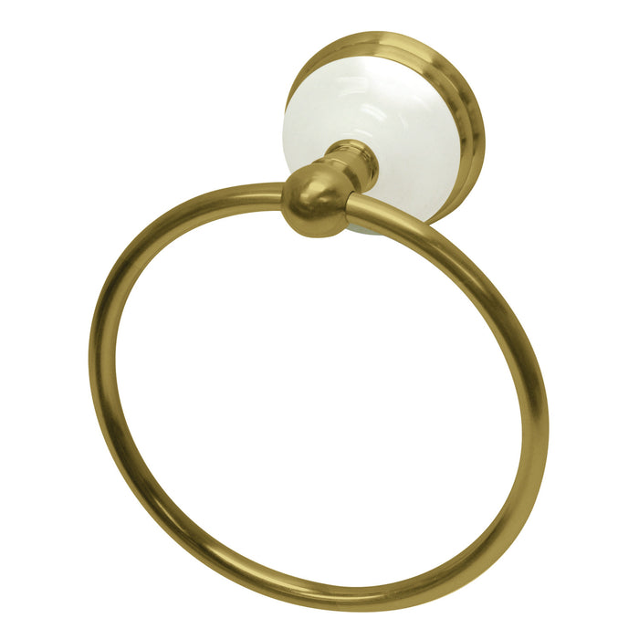 Kingston Heirloom BA1114BB - Victorian 6-Inch Towel Ring, Brushed Brass