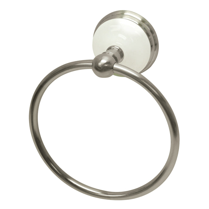 Kingston Heirloom BA1114SN - Victorian 6-Inch Towel Ring, Brushed Nickel