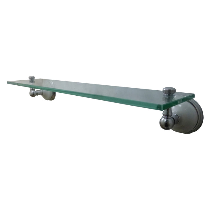 Kingston Heirloom BA1119C - Victorian Glass Shelf, Polished Chrome