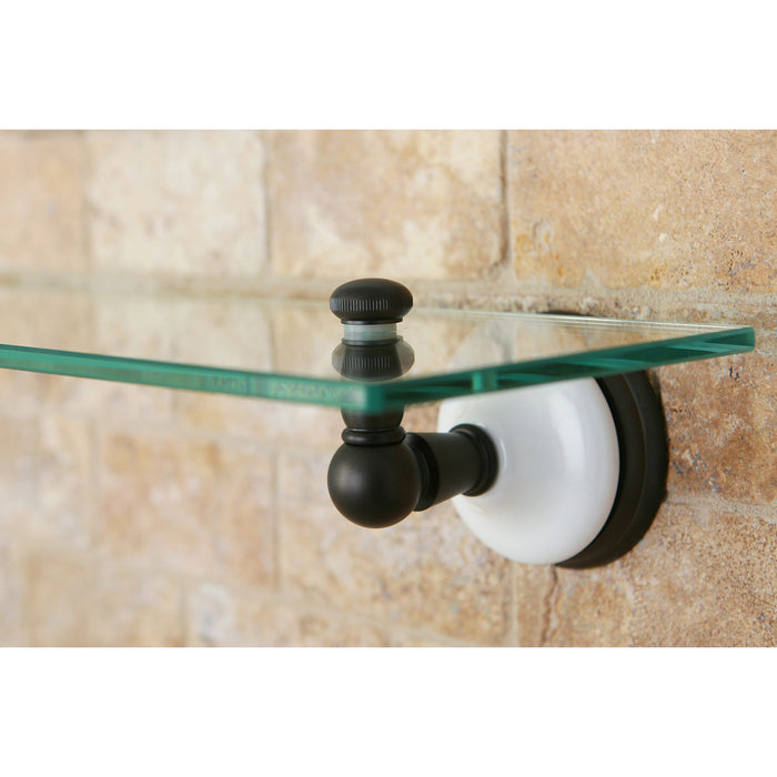Kingston Heirloom BA1119ORB - Victorian Glass Shelf, Oil Rubbed Bronze
