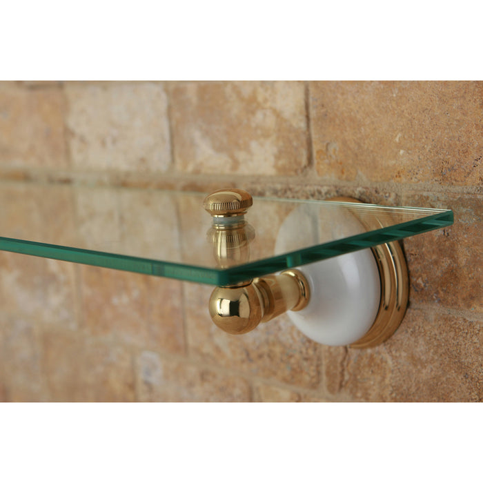 Kingston Heirloom BA1119PB - Victorian Glass Shelf, Polished Brass