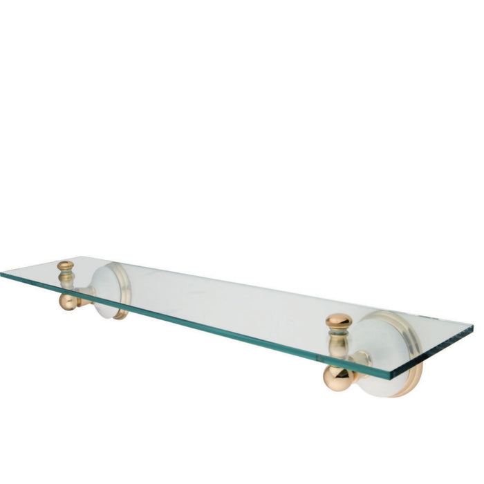 Kingston Heirloom BA1119PB - Victorian Glass Shelf, Polished Brass