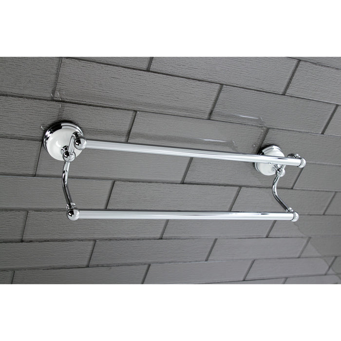 Kingston Heirloom BA11318C - Vintage 18-Inch Double Towel Bar, Polished Chrome