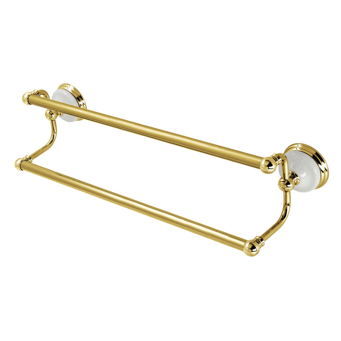 Kingston Heirloom BA11318PB - Vintage 18-Inch Double Towel Bar, Polished Brass