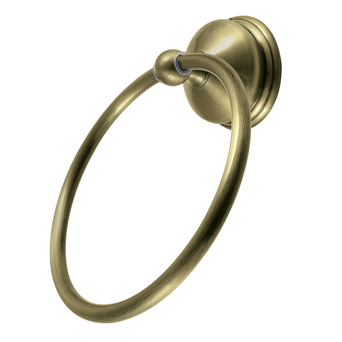 Kingston Heirloom BA1164AB - Vintage 6-Inch Towel Ring, Antique Brass